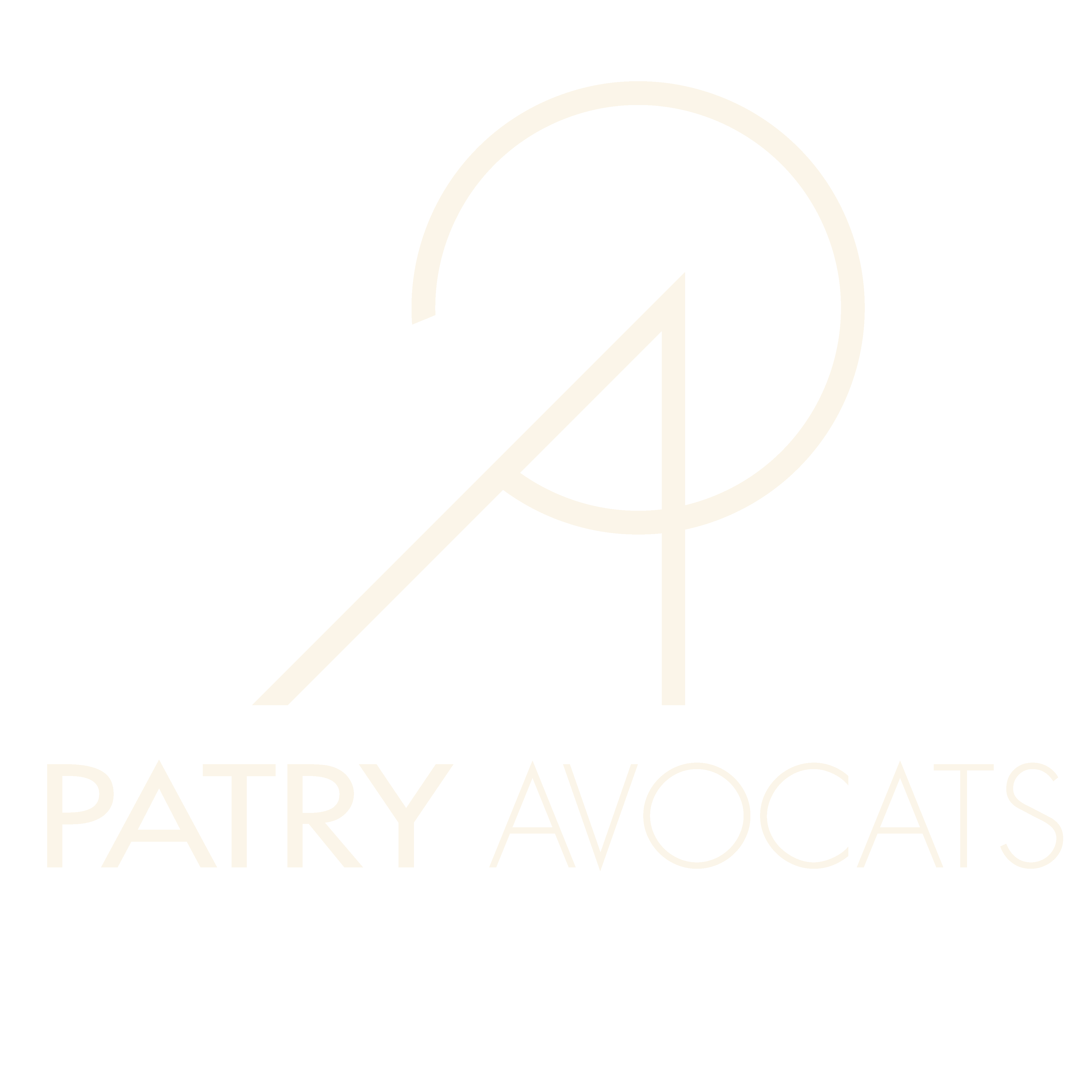 Logo crème Amélie Patry Patry Avocats
